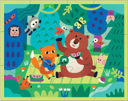 Woodland Picnic to Go Puzzle Forest Animal