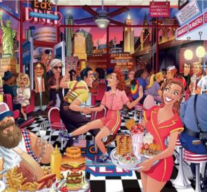 USA Diner Food and Drink Jigsaw Puzzle By Ceaco