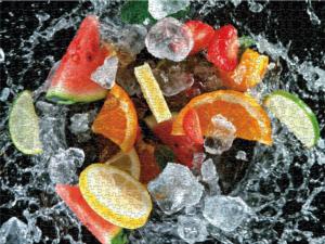 Color Splash -  Fruit Splash - Scratch and Dent Fruit & Vegetable Jigsaw Puzzle By Ceaco
