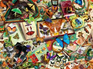 The Butterfly Collector Butterflies and Insects Jigsaw Puzzle By Buffalo Games