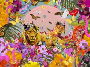 Electric Lion Collage Collage Jigsaw Puzzle By Buffalo Games