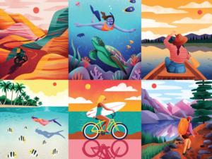 Wanderlust Bicycle Jigsaw Puzzle By Buffalo Games