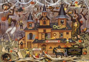 Trick or Treat Hotel Americana Jigsaw Puzzle By Buffalo Games