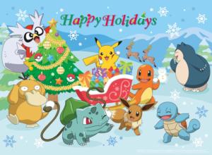 Happy Holidays Cartoon Children's Puzzles By Buffalo Games