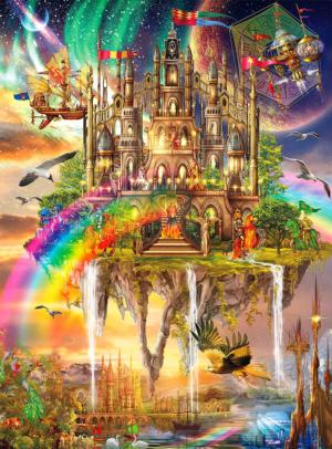 Rainbow City Fantasy Jigsaw Puzzle By Buffalo Games