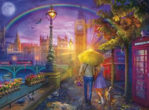 London Rain London & United Kingdom Jigsaw Puzzle By Buffalo Games
