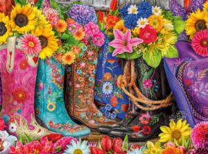 Cowgirl Colors Flower & Garden Jigsaw Puzzle By Buffalo Games