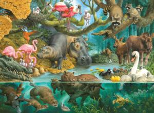 Waterside Nursery Animals Large Piece By Buffalo Games