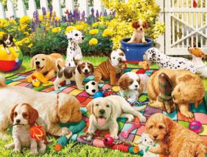 Puppy Playground Dogs Jigsaw Puzzle By Buffalo Games