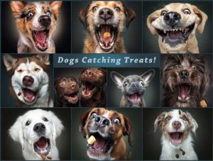 Catching the Perfect Treat Dogs Jigsaw Puzzle By Buffalo Games