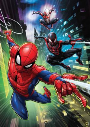 Miles Morales and Spider-Man 2099 Pop Culture Cartoon Large Piece By Buffalo Games