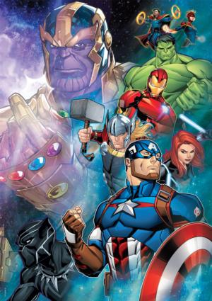 Thanos Vs. The Avengers Superheroes Large Piece By Buffalo Games