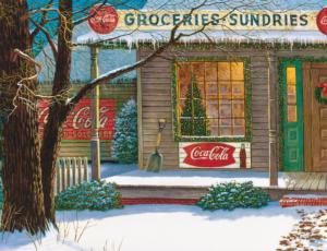 Coca Cola Christmas Store General Store Jigsaw Puzzle By Springbok