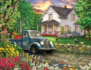 Simpler Times Around the House Jigsaw Puzzle By Springbok