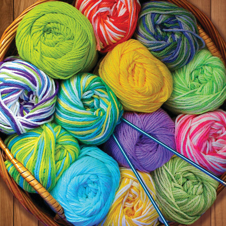 Colorful Yarn Collage Jigsaw Puzzle By Springbok
