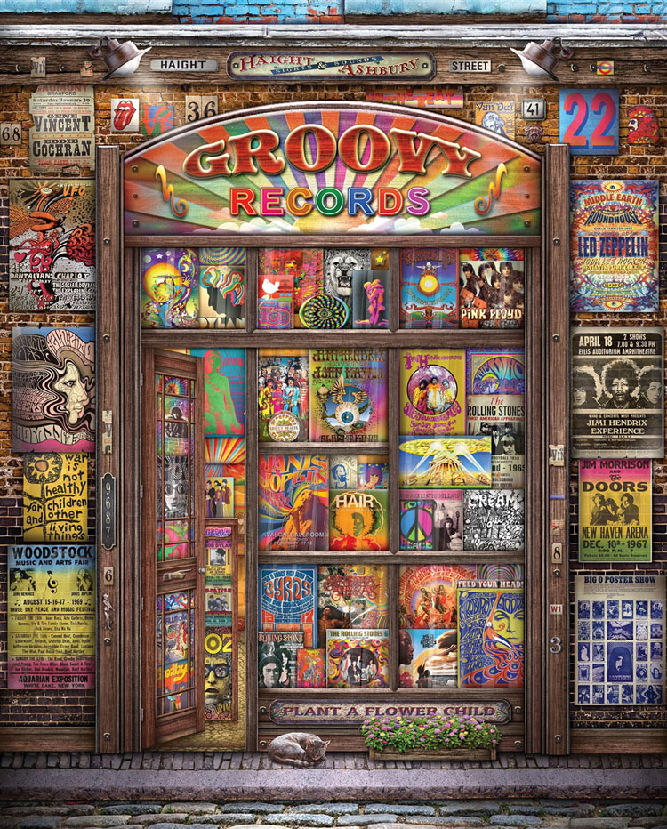Groovy Records Music Jigsaw Puzzle By Springbok