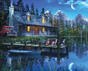 Moonlit Night Nature Jigsaw Puzzle By Springbok