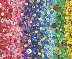 Bunches Of Buttons Rainbow & Gradient Jigsaw Puzzle By Springbok