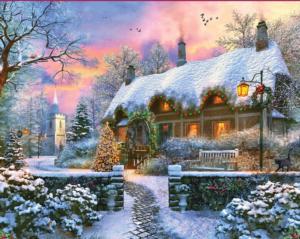 Christmas Cottage Christmas Jigsaw Puzzle By Springbok