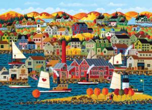 Home Country - Cape Ann Folk Art Jigsaw Puzzle By RoseArt