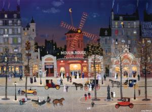 Le Moulin Rouge Folk Art Jigsaw Puzzle By Buffalo Games
