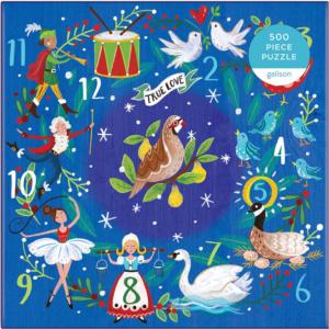 12 Days Wreath Christmas Jigsaw Puzzle By Galison