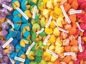 Yummy - Rainbow Fortune Cookies Dessert & Sweets Jigsaw Puzzle By RoseArt