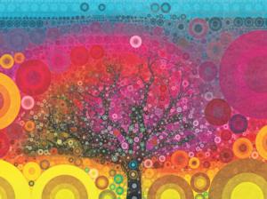 Cherry Blossom Time Contemporary & Modern Art Jigsaw Puzzle By Goodway Puzzles
