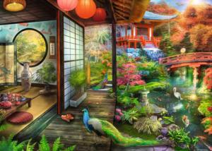 Japanese Garden Teahouse Asia Jigsaw Puzzle By Ravensburger