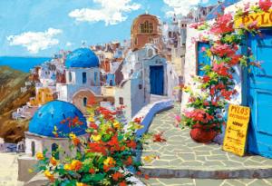 Spring in Santorini Europe Jigsaw Puzzle By Castorland