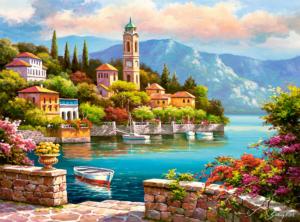 Village Clock Tower Italy Jigsaw Puzzle By Castorland