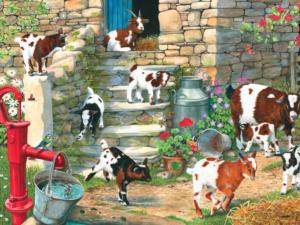 Baby Goats! Farm Animal Jigsaw Puzzle By Ceaco