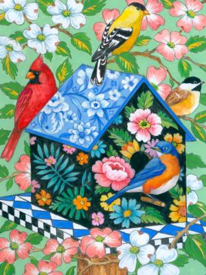 Elegant Birdhouse Flower & Garden Jigsaw Puzzle By Ceaco