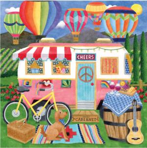Wine Country Camper Camping Jigsaw Puzzle By Ceaco
