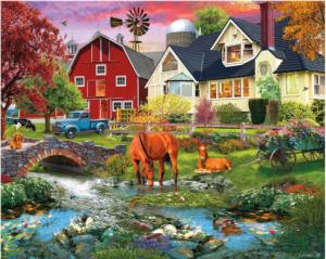Memories On The Farm Horse Jigsaw Puzzle By Ceaco