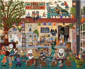 Cat Cafe Food and Drink Jigsaw Puzzle By Ceaco