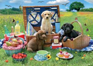 Puppy Park Picnic Food and Drink Large Piece By Buffalo Games