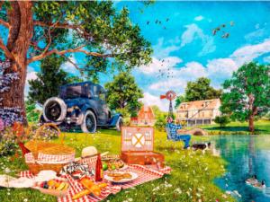 Country Picnic Nostalgic & Retro Jigsaw Puzzle By Ceaco