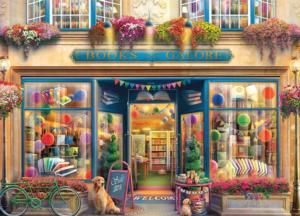 Shop Windows - Books Galore Shopping Jigsaw Puzzle By Ceaco