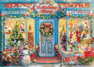Shop Windows - Holiday Shop 2 Shopping Jigsaw Puzzle By Ceaco