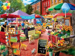 Town Square Booths Shopping Jigsaw Puzzle By MasterPieces