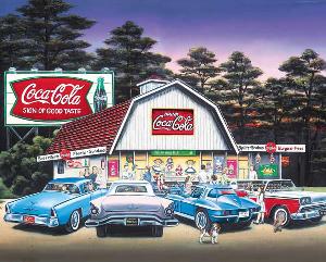 Night on the Town (Coca-Cola) Coca Cola Jigsaw Puzzle By Springbok