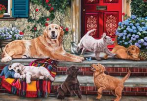Dog Family Dogs Jigsaw Puzzle By Anatolian