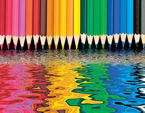 Pencil Pushers Rainbow & Gradient Jigsaw Puzzle By Springbok
