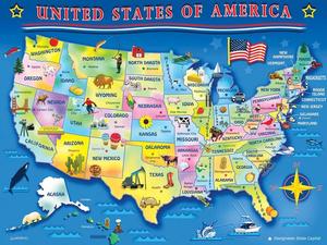 USA Map United States Jigsaw Puzzle By Springbok