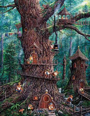 Forest Gnomes Fantasy Large Piece By SunsOut