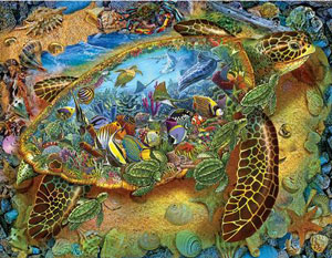 Sea Turtle World Reptile & Amphibian Jigsaw Puzzle By SunsOut