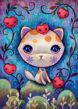 Strawberry Kitty Cats Jigsaw Puzzle By Heye