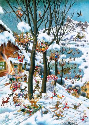 Paradise In Winter Humor Jigsaw Puzzle By Heye
