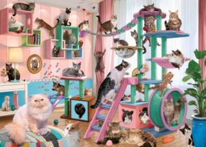 Cat Tree Heaven Around the House Jigsaw Puzzle By Ravensburger